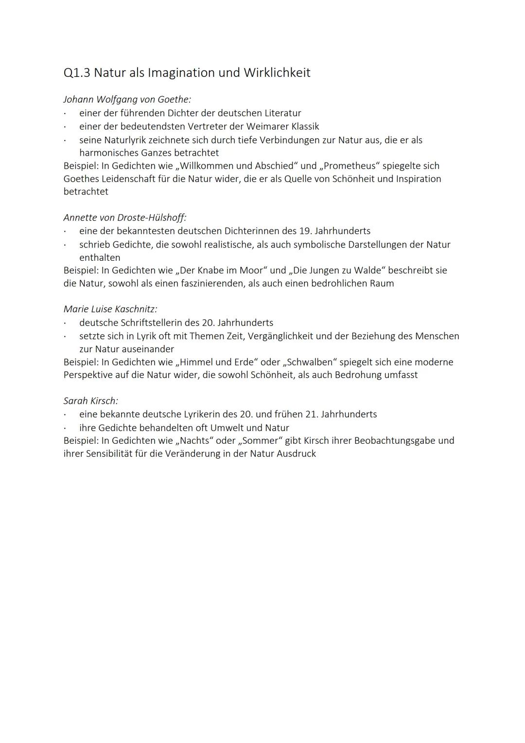 Q1.1 Epochenumbruch 18./19. Jahrhundert - Literatur um 1800 und
im frühen 19. Jahrhundert
Die Weimarer Klassik
allgemeine Informationen
.
17
