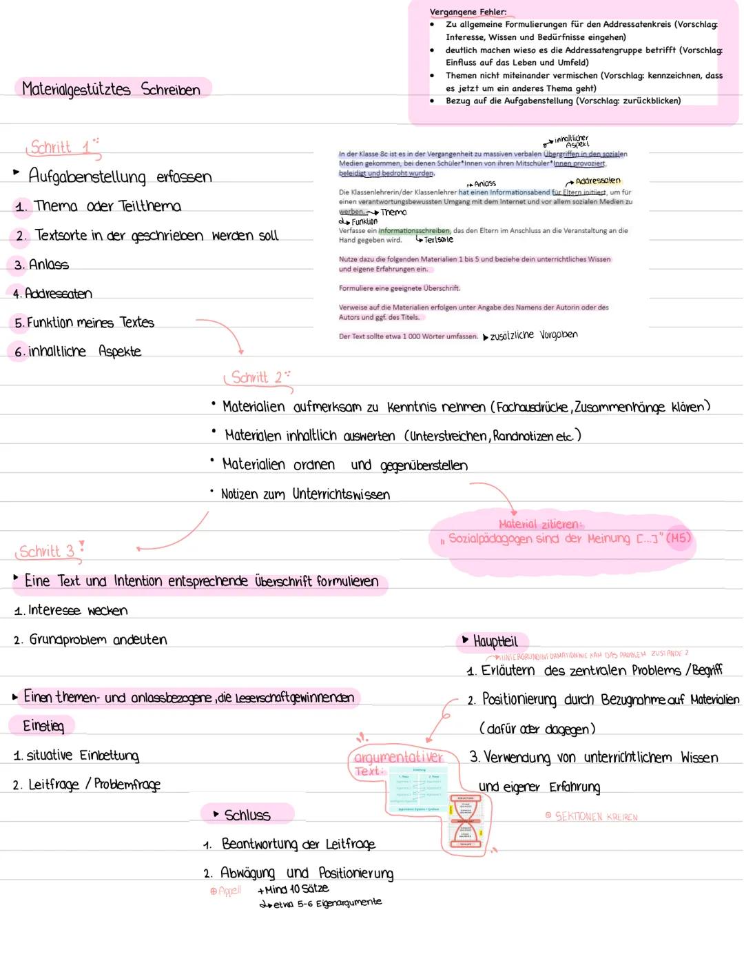 Deutsch: Methodik materialgestütztes Schreiben Materialgestütztes Schreiben
Schritt 1
► Aufgabenstellung erfassen
1. Thema oder Teilthema