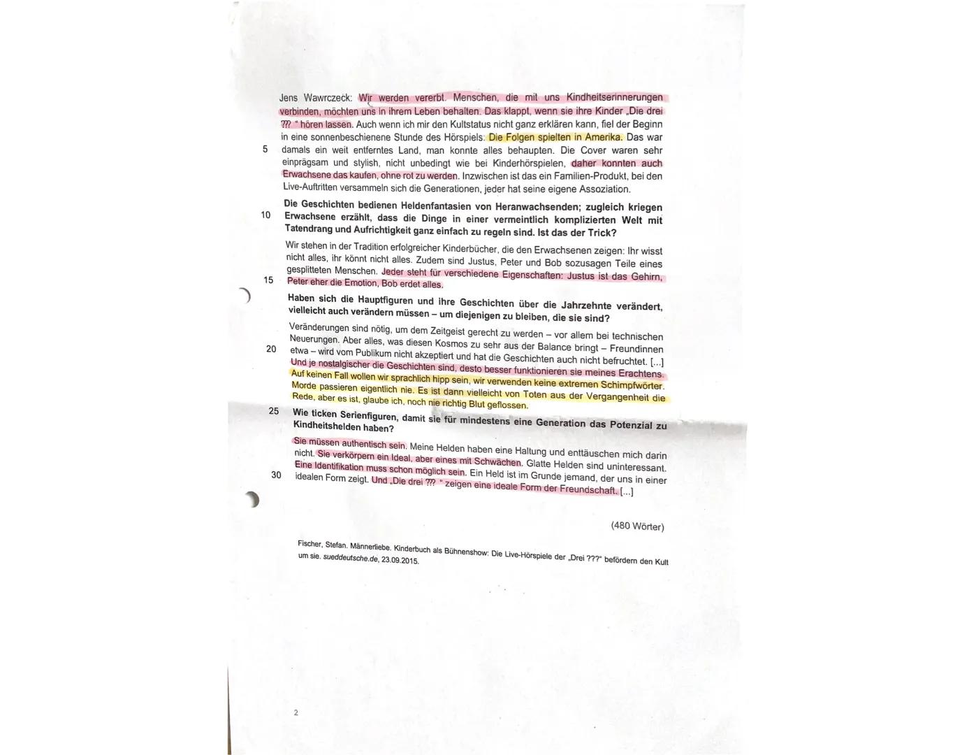 5
10
Exam Mediation
December 2023
You are a guest student at an American high school and your class is working on a project
about popular fi