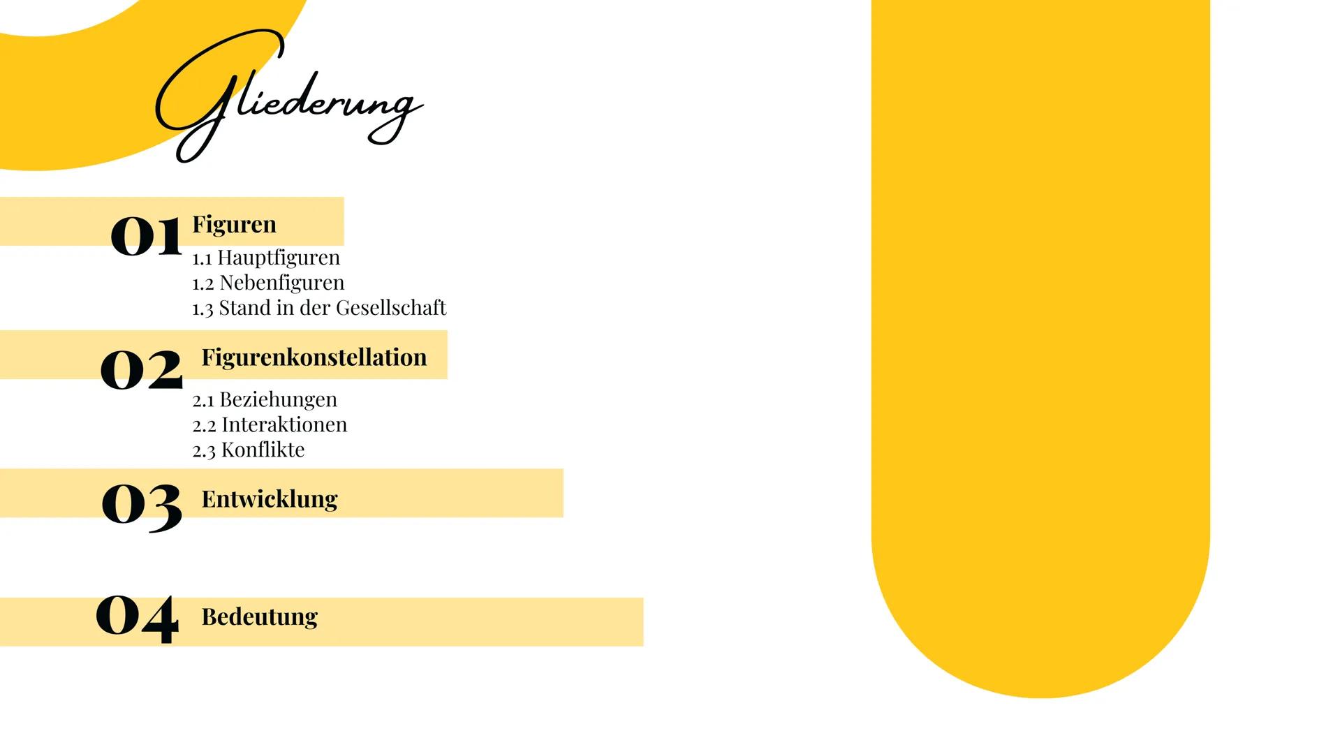 Emilia Galotti
Wie entwickeln sich die Figuren im Laufe der Geschichte
und welche Bedeutung hat Emilia als weibliche
Protagonistin? # Glied