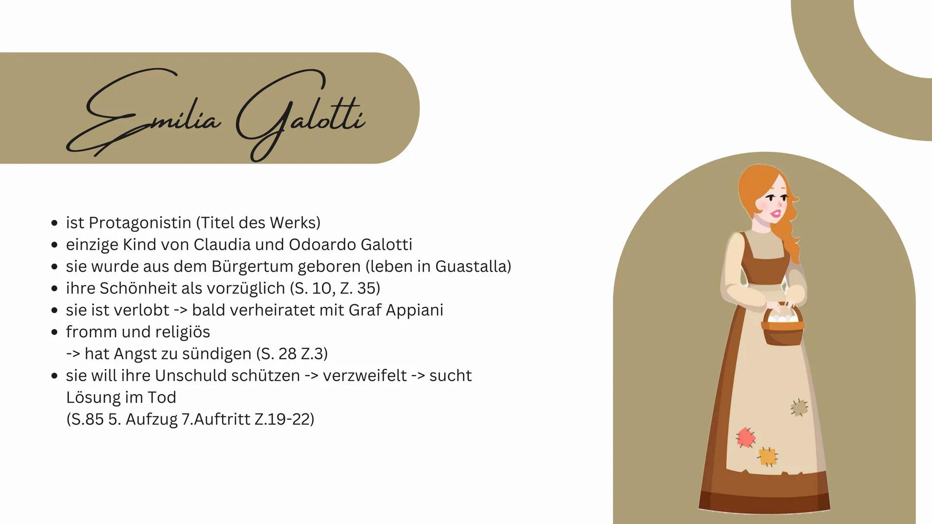 Emilia Galotti
Wie entwickeln sich die Figuren im Laufe der Geschichte
und welche Bedeutung hat Emilia als weibliche
Protagonistin? # Glied