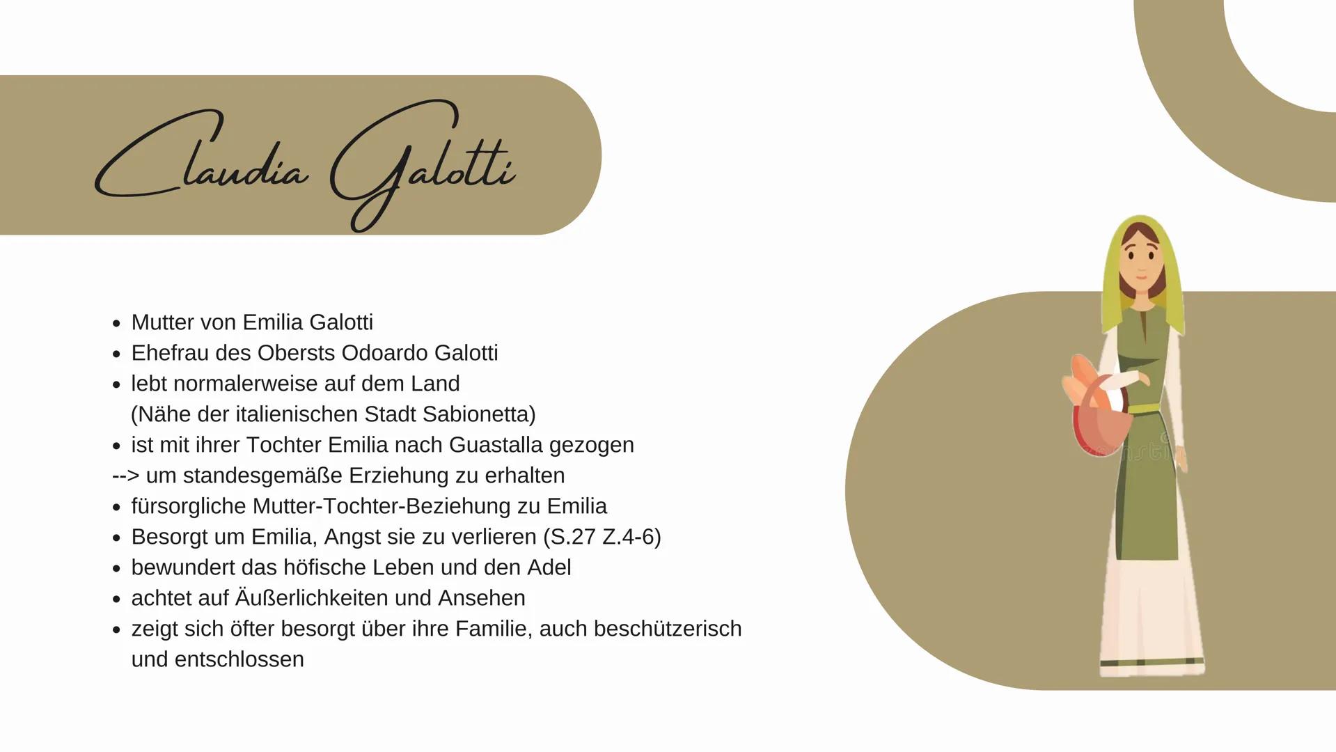 Emilia Galotti
Wie entwickeln sich die Figuren im Laufe der Geschichte
und welche Bedeutung hat Emilia als weibliche
Protagonistin? # Glied