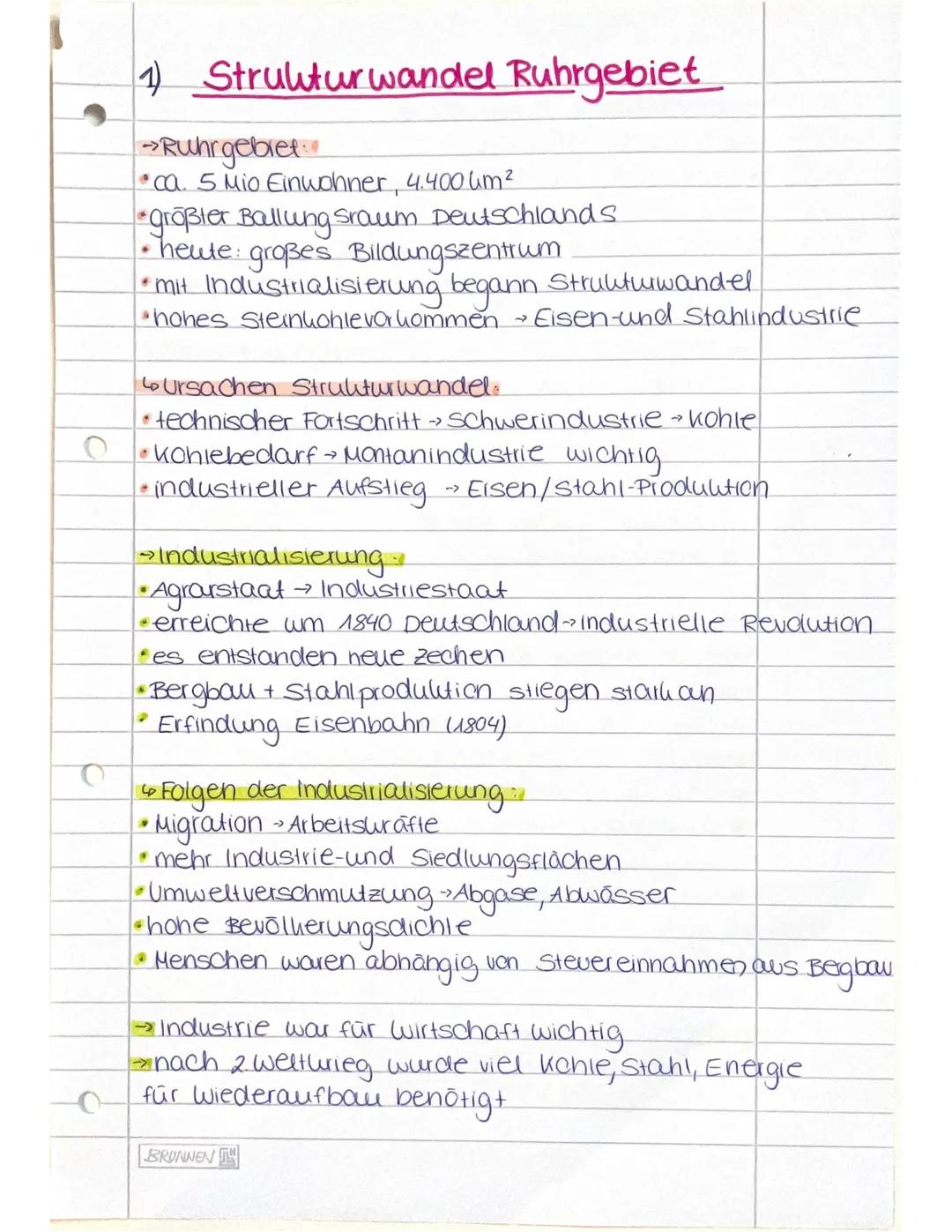 # Strukturwandel Ruhrgebiet
- Altindustrialisierte Räume
- Krise der Montanindustrie
- Industrieller Strukturwandel
- Strukturwandel Ruhrge