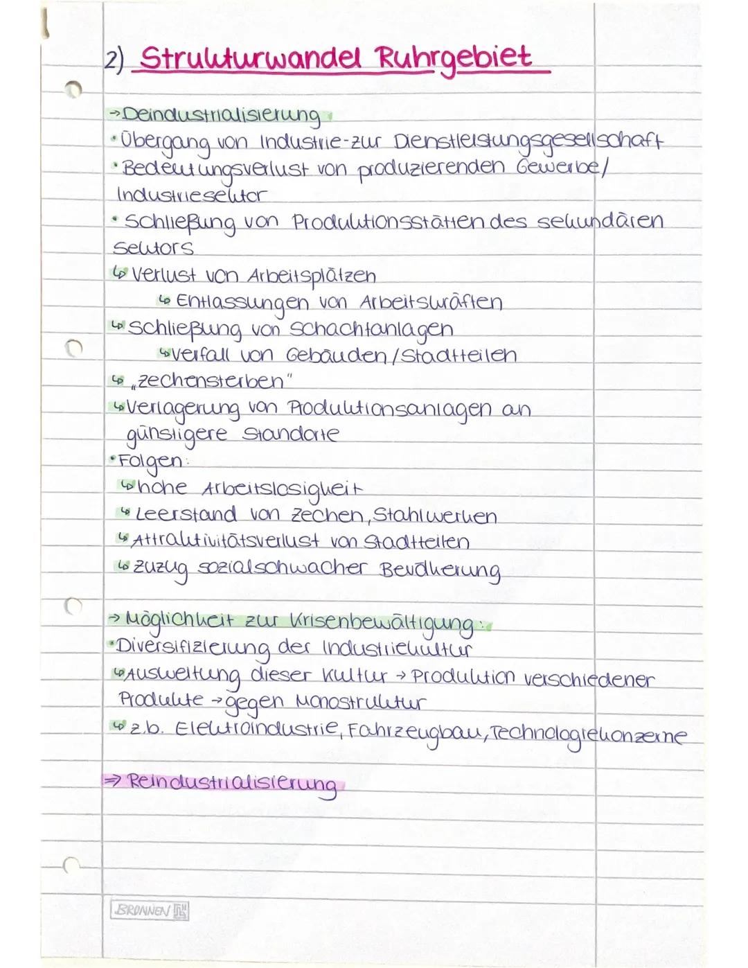 # Strukturwandel Ruhrgebiet
- Altindustrialisierte Räume
- Krise der Montanindustrie
- Industrieller Strukturwandel
- Strukturwandel Ruhrge
