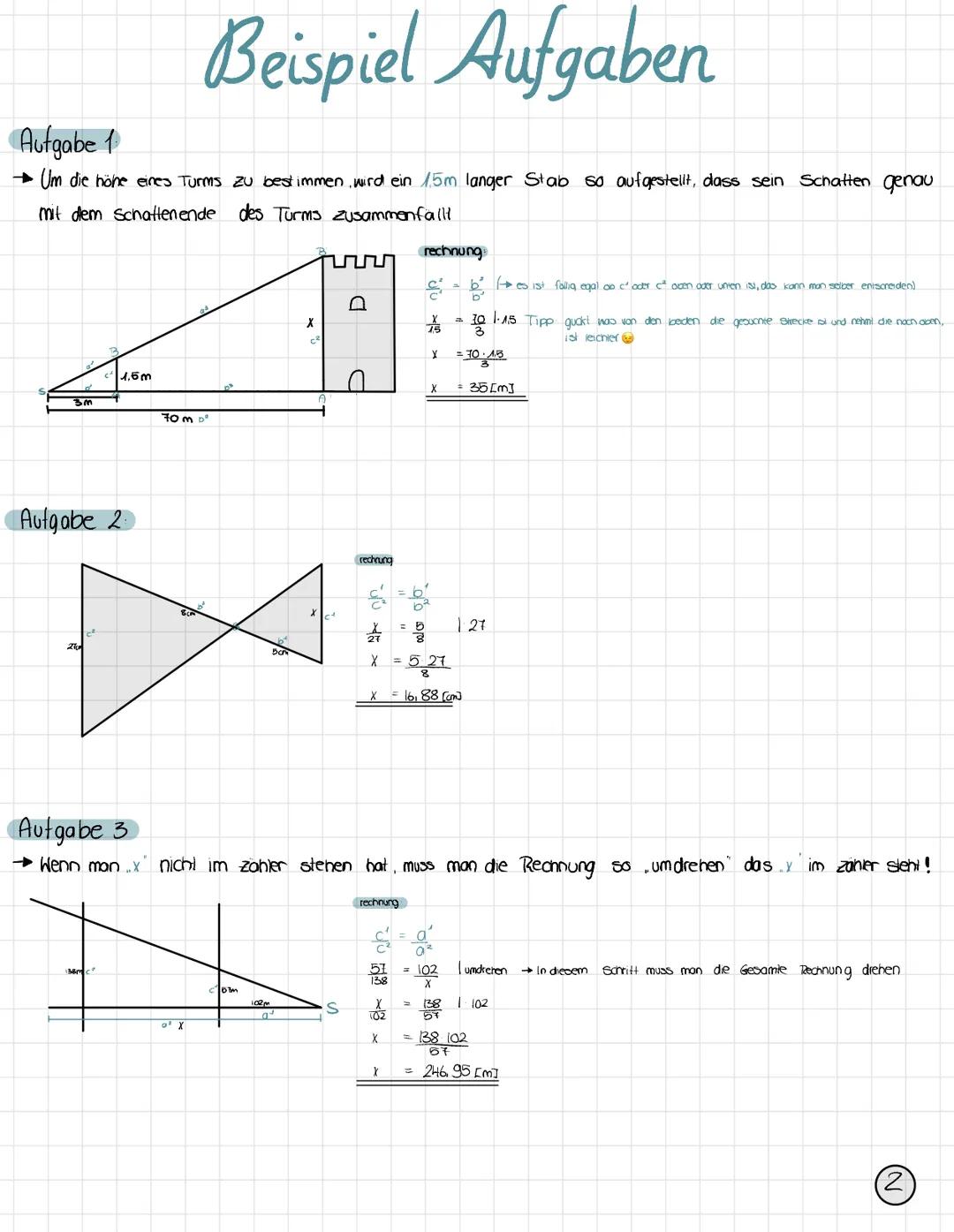 # Einführung in das Thema
Strahlensatze dienen dazu Entfernungen beziehungsweise Strecken zu berechnen. Um den Strahiensatz
zu berechnen br
