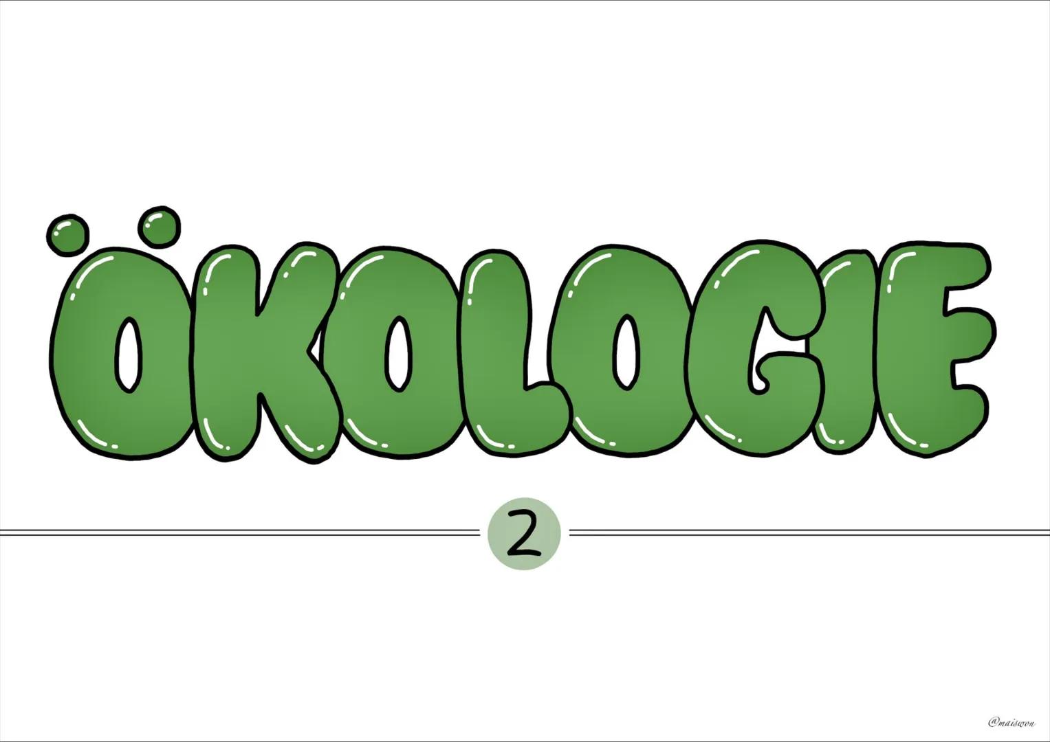 ÖKOLOGIE
2
@maiswon KOHLENSTOFFKREISLAUF
Der Kohlenstoffkreislauf beschreibt den Prozess, in dem Kohlenstoff durch verschiedene biologische,