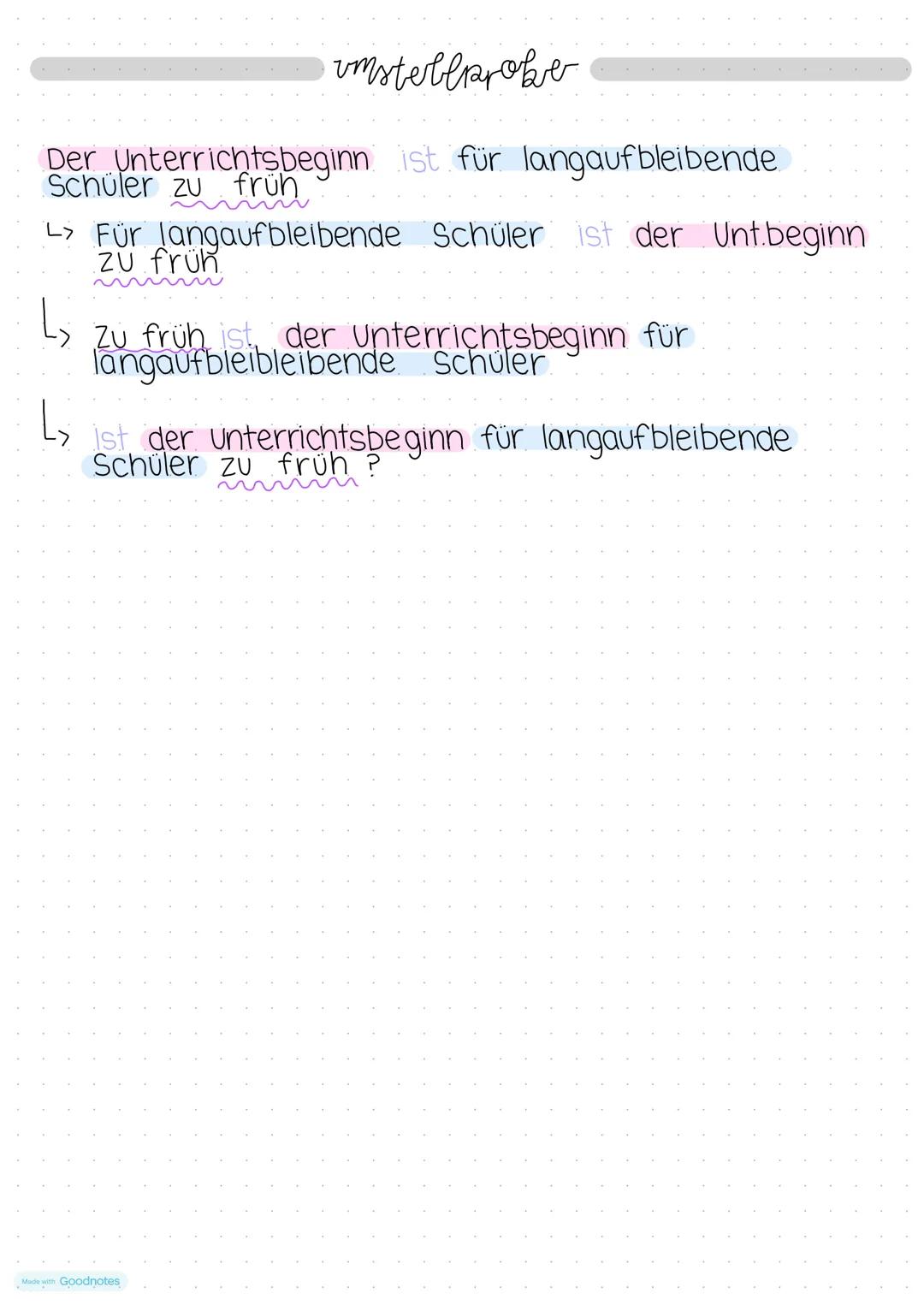 Merkmale EINES SATZES
Satze kann ich am finiten (konjugiertem) Verb
erkennen.
Das Verb ist der Mittelpunkt des Satzes
und regiert den Satz
S