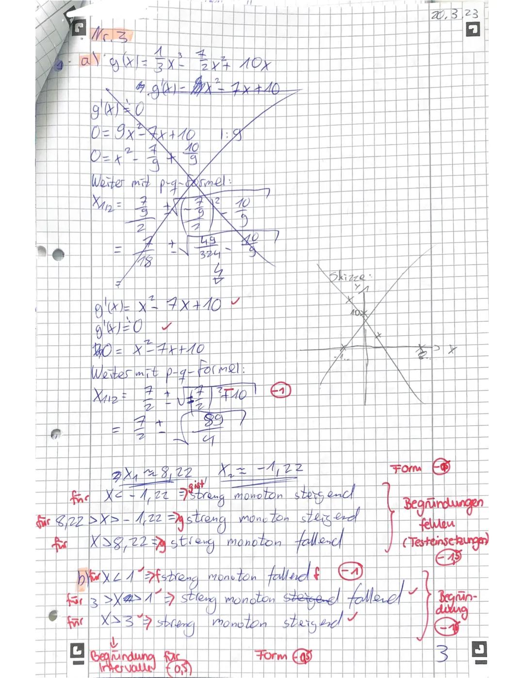 (HID) E-Phase
Name:
Mathe-Klausur Nr. 3
Erreichte Bewertungseinheiten (BE): 69 / 90
20.03.2023
Note: 11 Hd μ1423
Unterschrift:
15
14
13
12
1