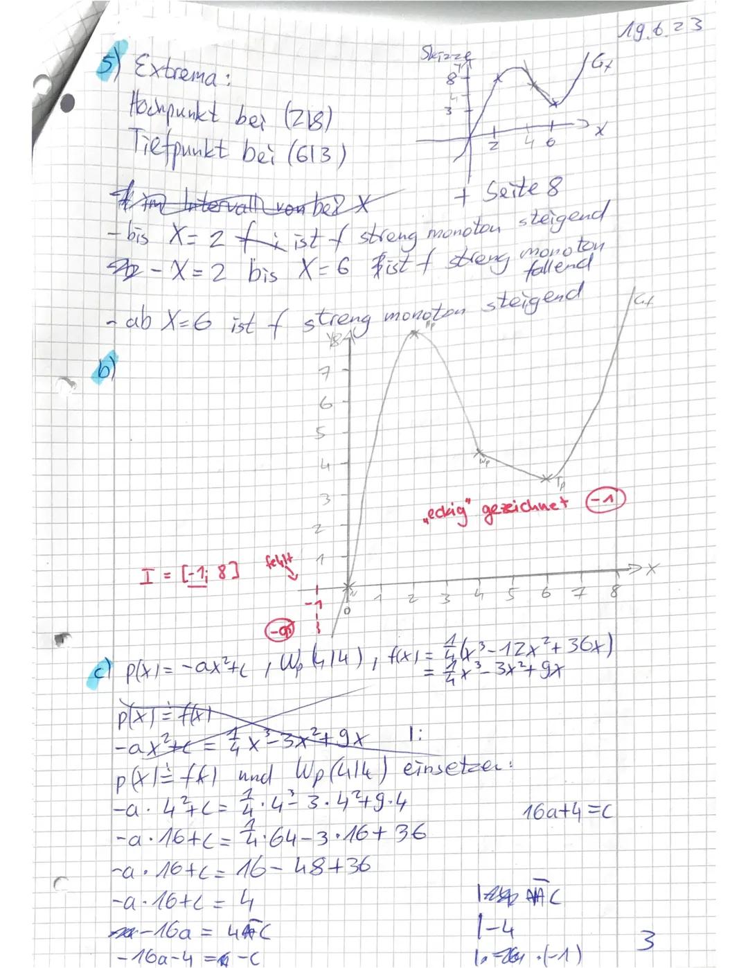 (HID) E-Phase
Name:
Mathe-Klausur Nr. 4
Erreichte Bewertungseinheiten (BE): 61,518
85
19.06.2023
30.6.23
10. Pulte Hid saa23
Note:
Unterschr