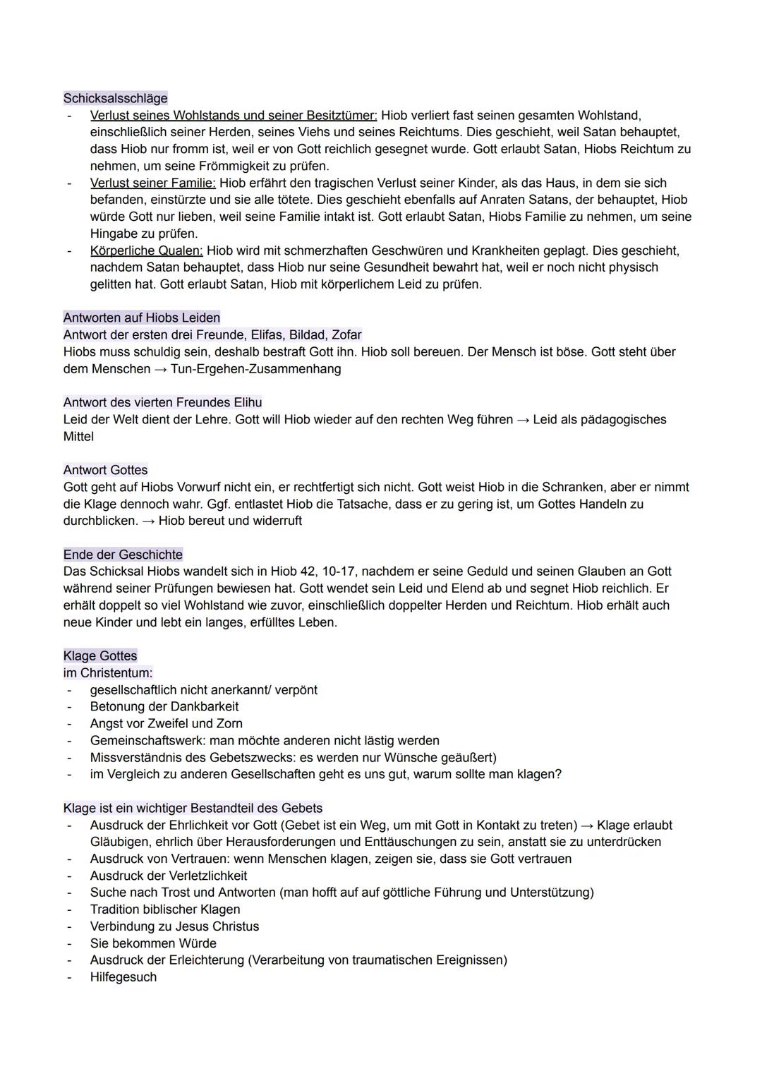 # Religion Klausur - Theodizee-Frage
## Theodizee-Frage
(von griechisch theós = „Gott" und dike = „Gerechtigkeit"):
Unter „Theodizee" verst