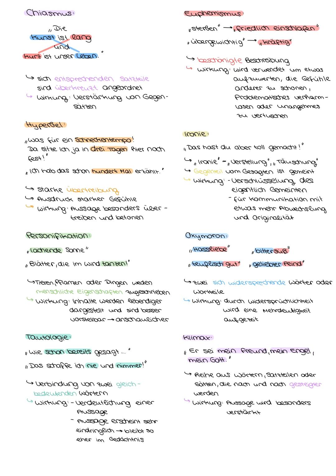STILMITTEL
sprachliche Gestaltungsmittel
→ heben sich vom restlichen Text und damit vom alltäglichen Sprachgebrauch ab
→ wird verwendet, um