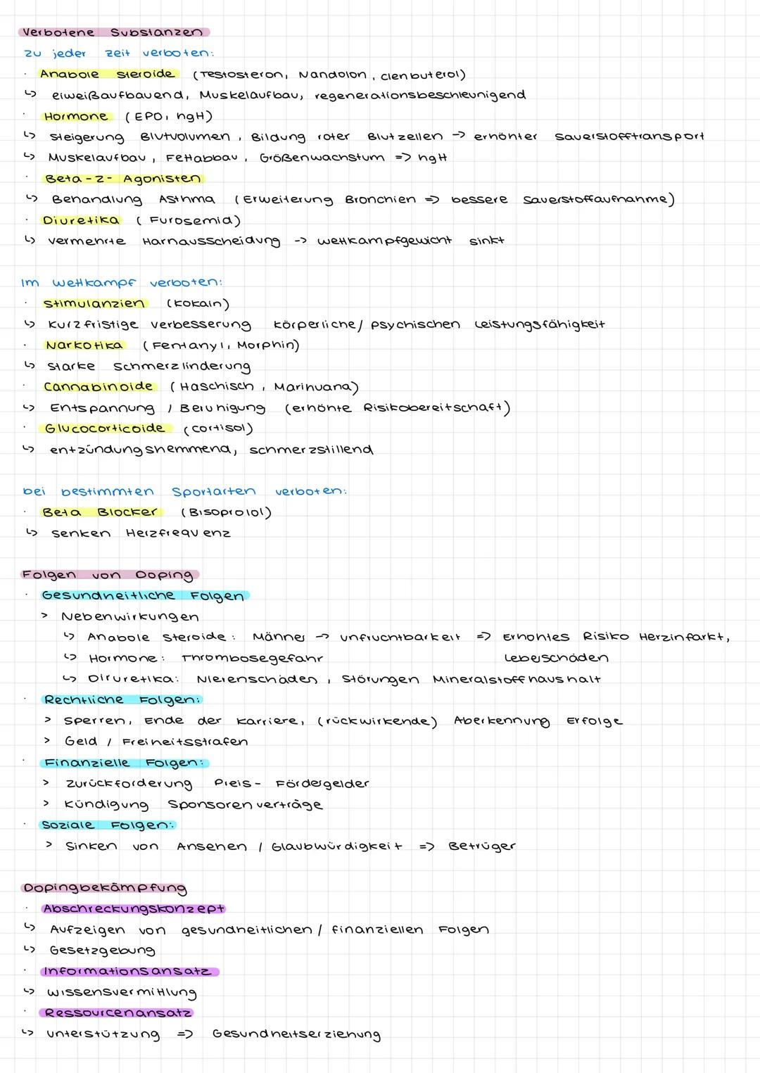 # Sport und Doping
Form der körperlichen Leistungssteigerung (Medikamente / Mitel Substanzen)
=> Vorteilsbeschaffung
engi. dope = sich auf