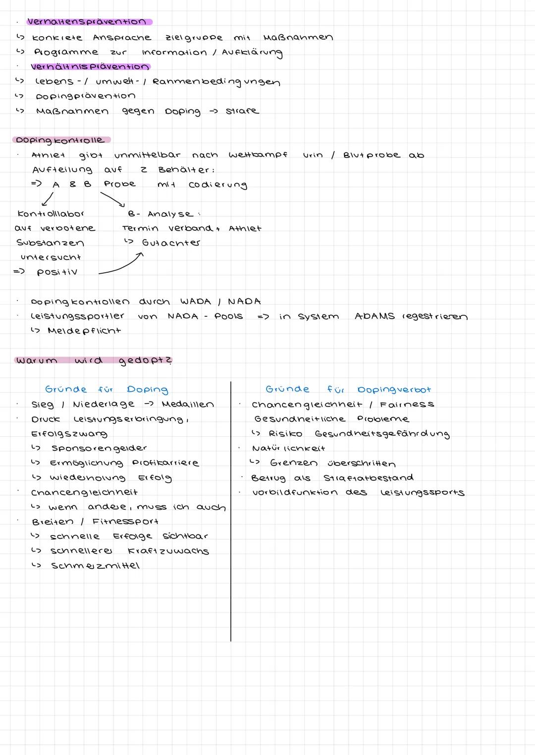 # Sport und Doping
Form der körperlichen Leistungssteigerung (Medikamente / Mitel Substanzen)
=> Vorteilsbeschaffung
engi. dope = sich auf