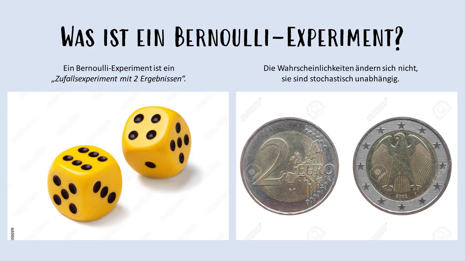 # Binominalverteilung -
Formel von Bernoulli # GLIEDERUNG
* Definition
* Beispiel 1
* Binominalverteilung
* Formel von Bern