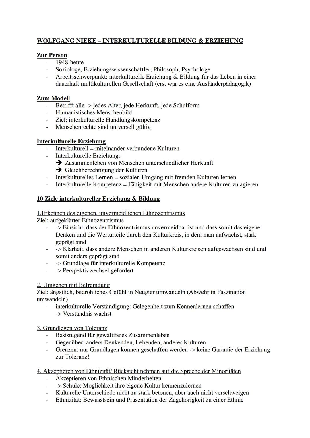 WOLFGANG NIEKE – INTERKULTURELLE BILDUNG & ERZIEHUNG
Zur Person
-
1948-heute
Soziologe, Erziehungswissenschaftler, Philosoph, Psychologe
Arb
