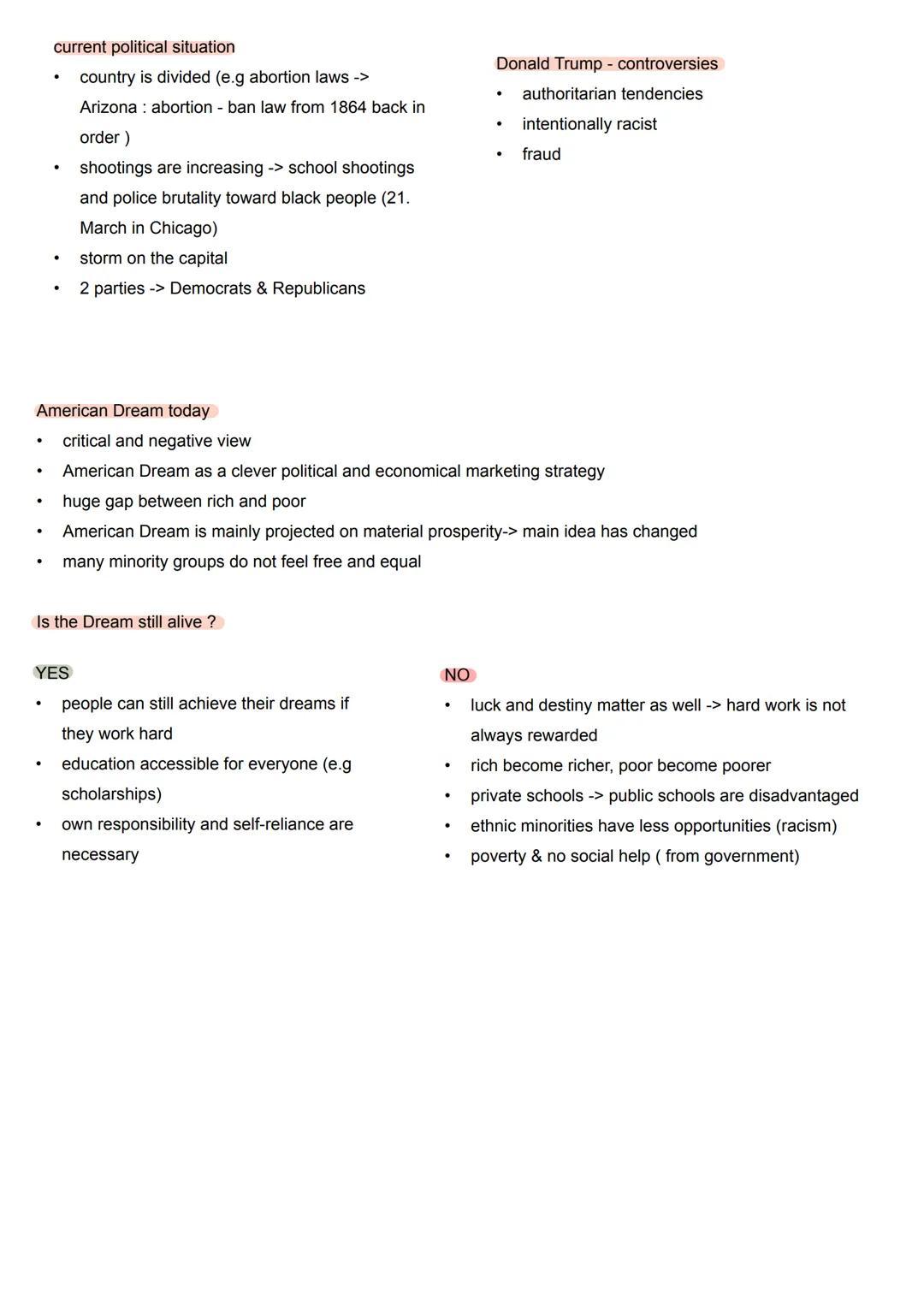 englisch abi"
1 American Dream
1.1 History
1492 Columbus discovers America
16th/17th century Transatlantic slave trade emerged; British own