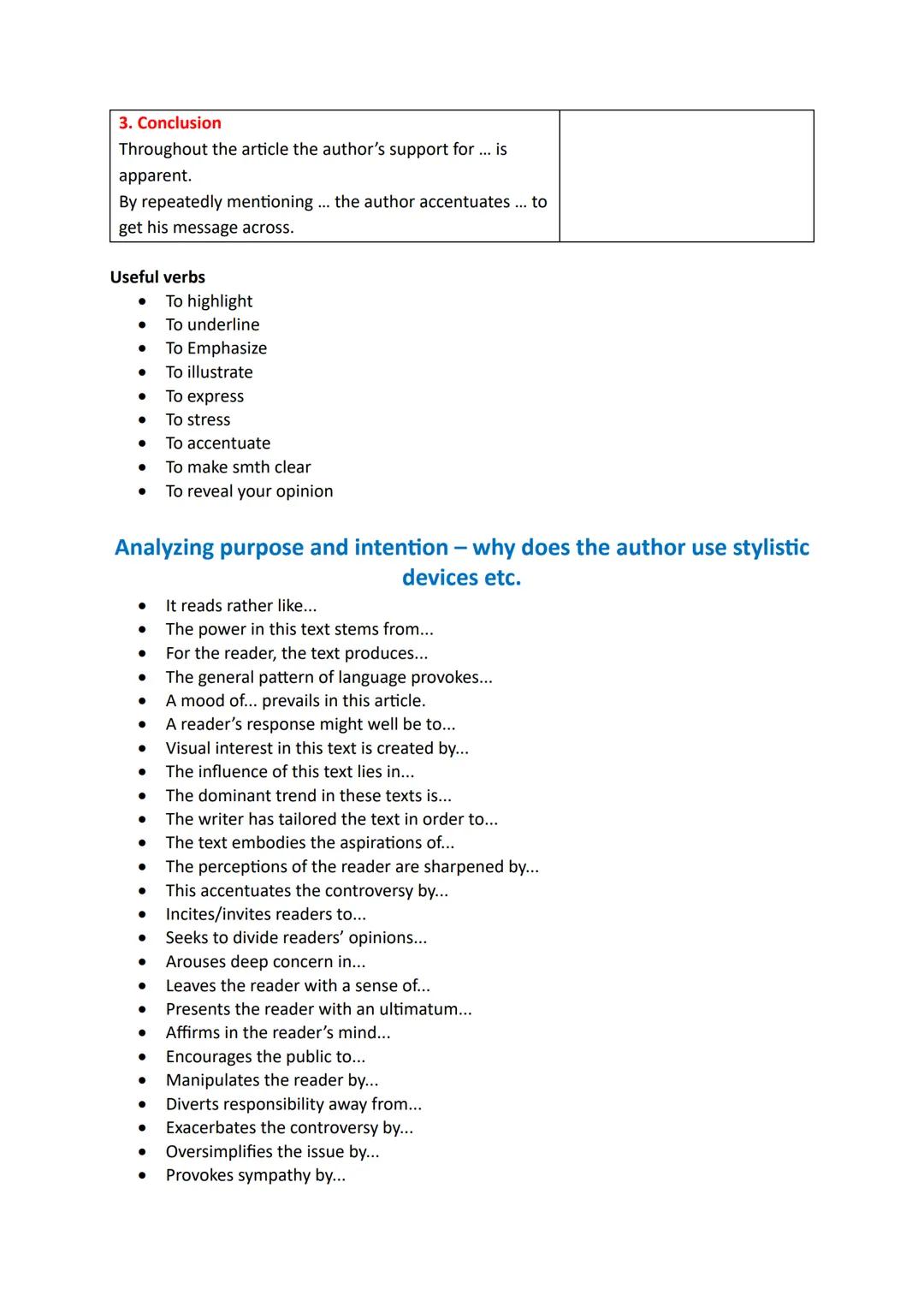 Englisch Abitur - Bayern 2024 Zusammenfassung
Stylistic device
Alliteration
Anaphora / Repetition
Antithesis
Asyndeton
→ Polysyndeton
Climax