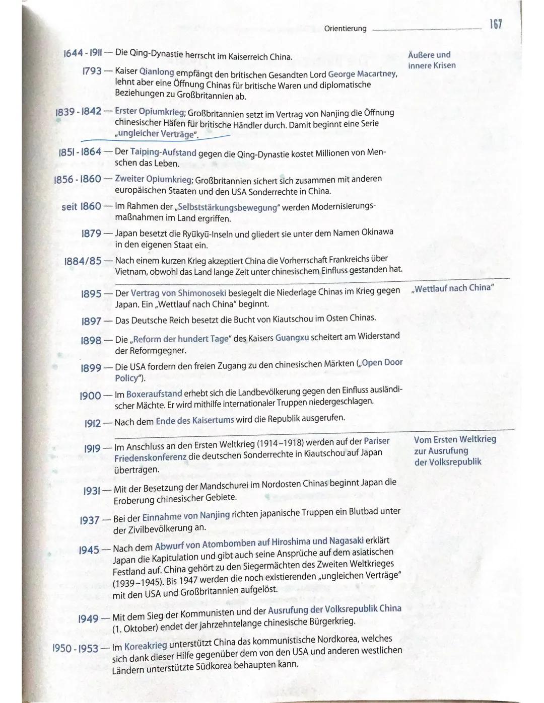 # China und die Imperialistischen Mächten
Die Qing Dynastie
- seit 1644 an der Macht
- 150 Jahre Blutezeit (hohe Ertrage der Landwirtschaft