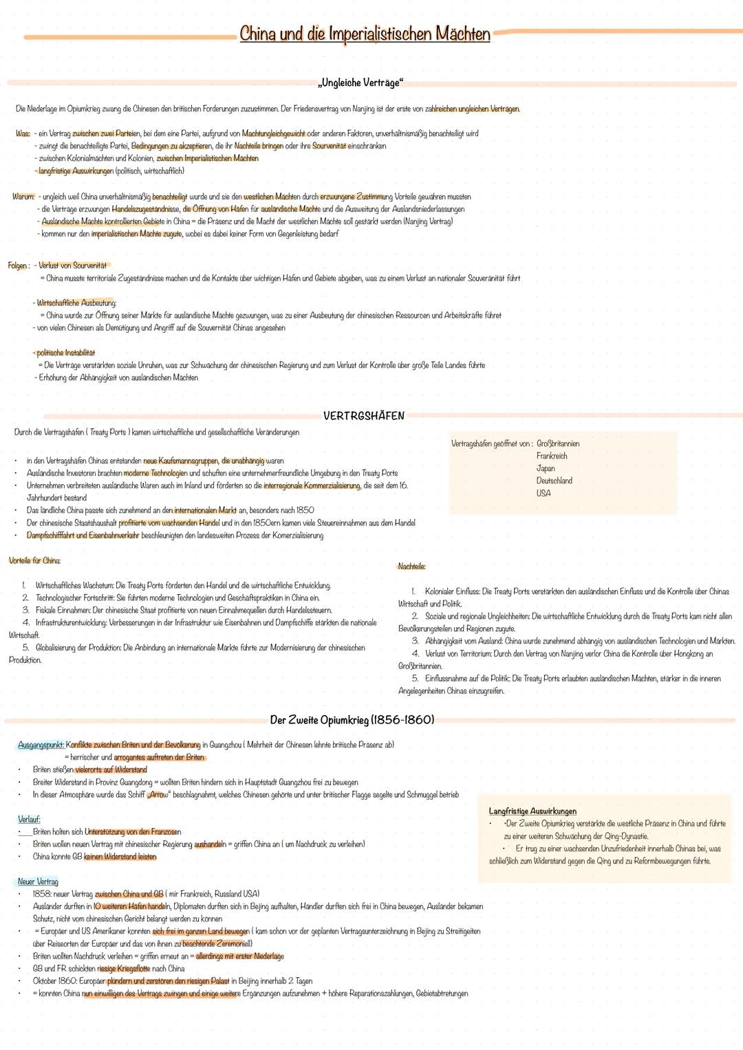 # China und die Imperialistischen Mächten
Die Qing Dynastie
- seit 1644 an der Macht
- 150 Jahre Blutezeit (hohe Ertrage der Landwirtschaft