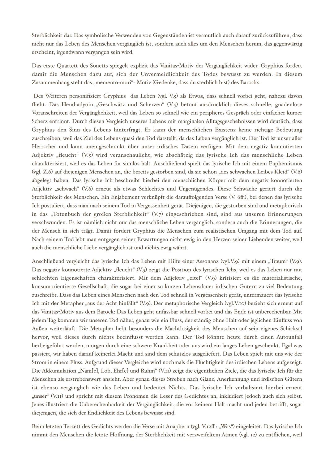 # GEDICHTANALYSE
ANDREAS GRYPHIUS MENSCHLICHES ELENDE (1663)
Das Gedicht „Menschliches Elende" von Andreas Gryphius aus dem Jahre 1663 ver
