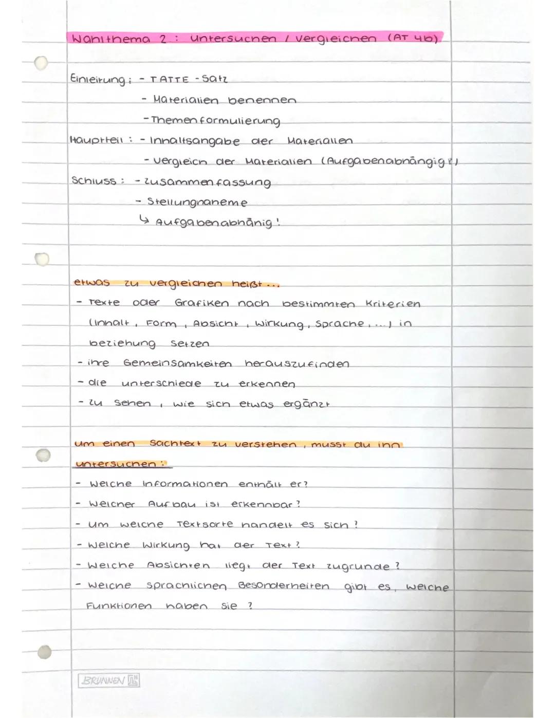 Wahl thema 1: Analysieren
Analyse von
Gedicht oder
(AT 4a)
Sachtext, Textauszug, literatischen Text,
Kurzgeschichte.
Vorgenen:
- Text gut Le