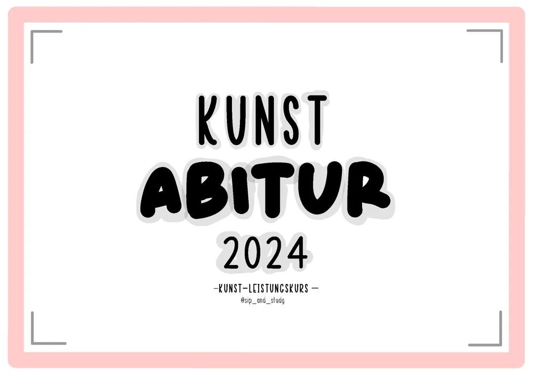 Kunst LK Abitur Lernzettel