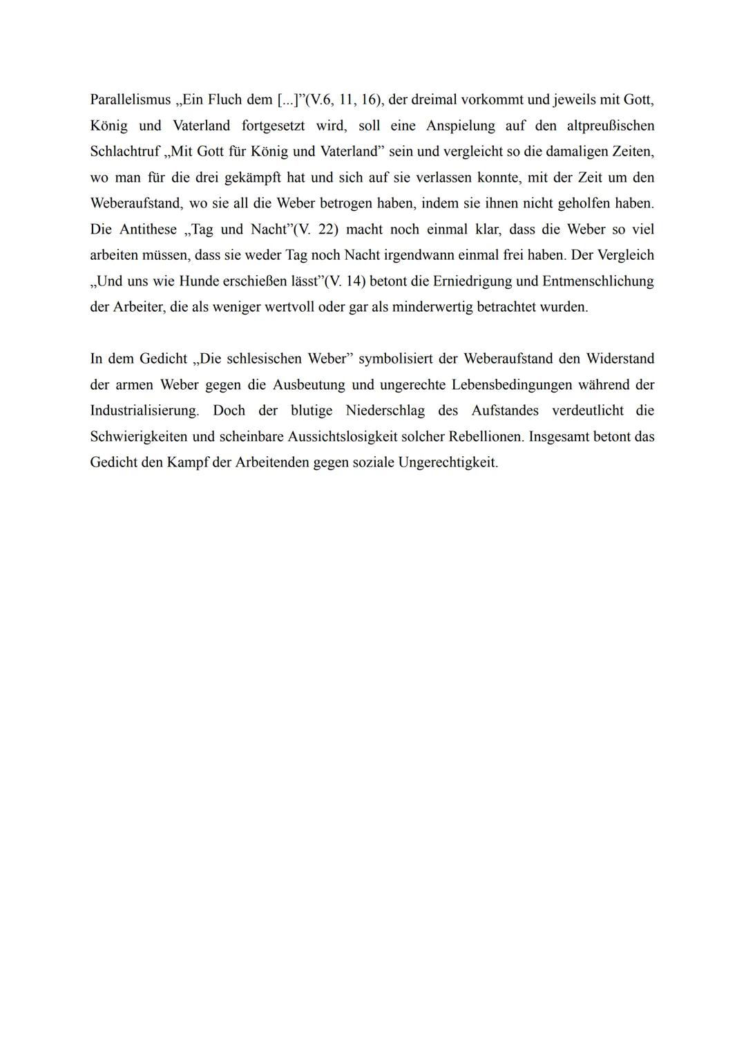 # Gedichtanalyse: Die schlesischen Weber
(Heinrich Heine)
„Die schlesischen Weber" ist ein Gedicht von Heinrich Heine und wurde 1844 veröff