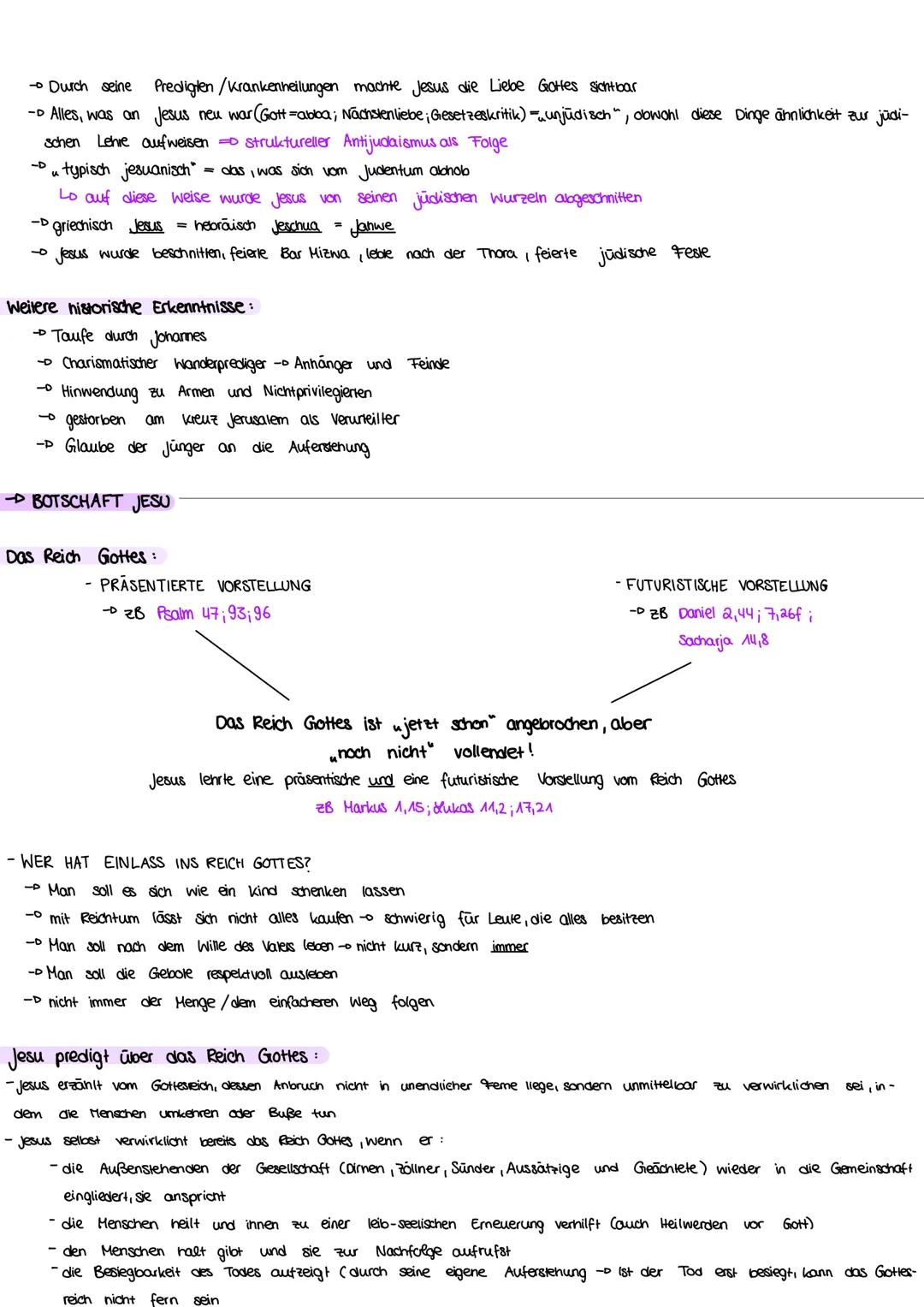 religion
abitur lernzettel Ø 1
Q1.1: Leben und Verkündigung Jesu - wozu ermutigt Jesus uns und was mutet er uns zu?
- HISTORIZITAT UND AUTHE