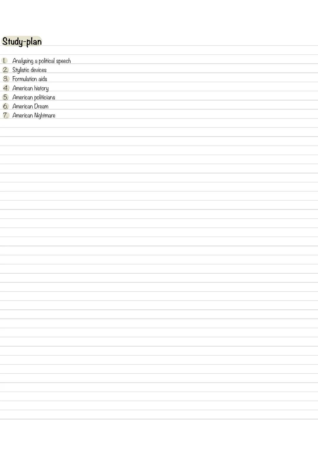 United States, political speeches, Englisch LK Q1