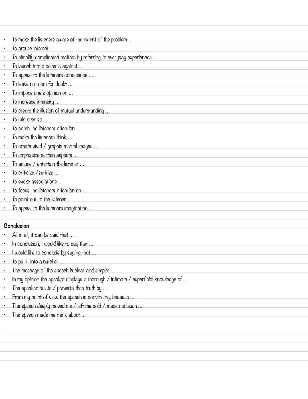 Study-plan
1. Analysing a political speech
2. Stylistic devices
3. Formulation aids
4. American history
5. American politicians
6. American