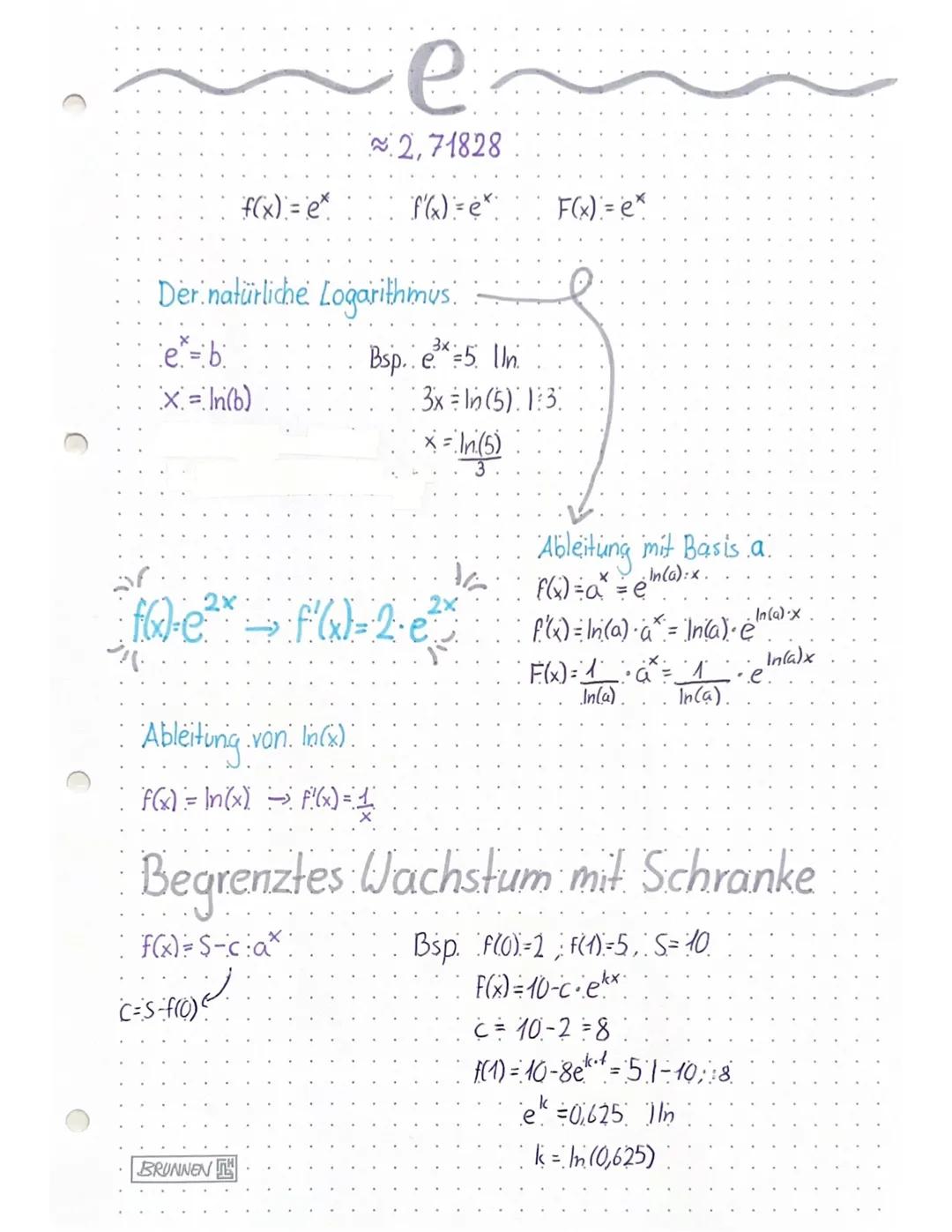 Analysis"
Hitlere Änderungsrate
f(x, +h) − f(x)
h
e's handelt sich
I bzw. 12-41 er um eine Sekante
Homentane. Anderungsrate
f'(x) —
f(x) = 3