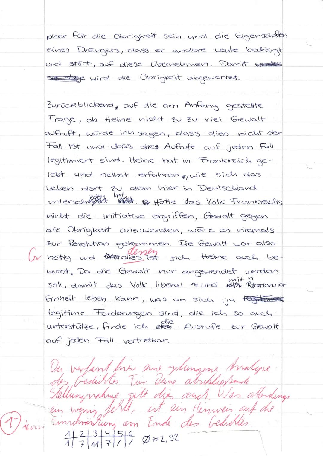 # Deutsch Klasse 10E, 3. Klausur - 7. März 2024
## Politische Lyrik
Aufgabenstellung:
Analysiere das Gedicht.
Wende Dich (im Schlussteil)