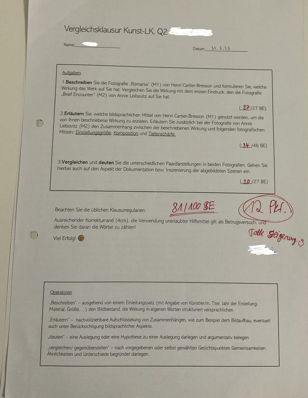 # Vergleichsklausur Kunst-LK, Q2
Name:___________________________________________________________________________________________________