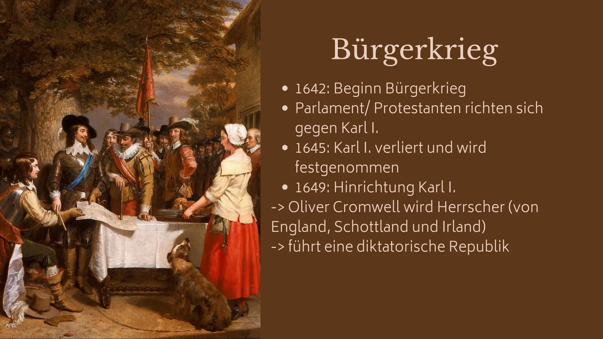Englische Revolution GLIEDERUNG
Ausgangslage
• Vorgeschichte Bürgerkrieg
Bürgerkrieg
• Nachzeit Bürgerkrieg
• Glorreiche Revolution
Folgen
•