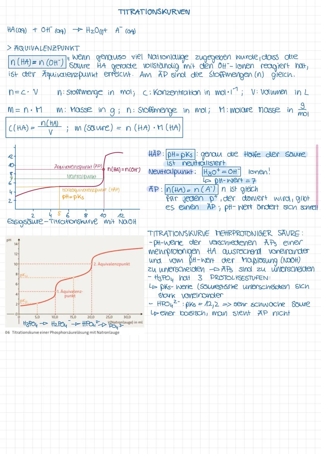 DEFINITIONEN:
Saure: Eine Saure (HA) ist ein Teilchen, das als Protonendonator reagiert, also
Teilchen, die bei einer Reaktion Protonen (H+)