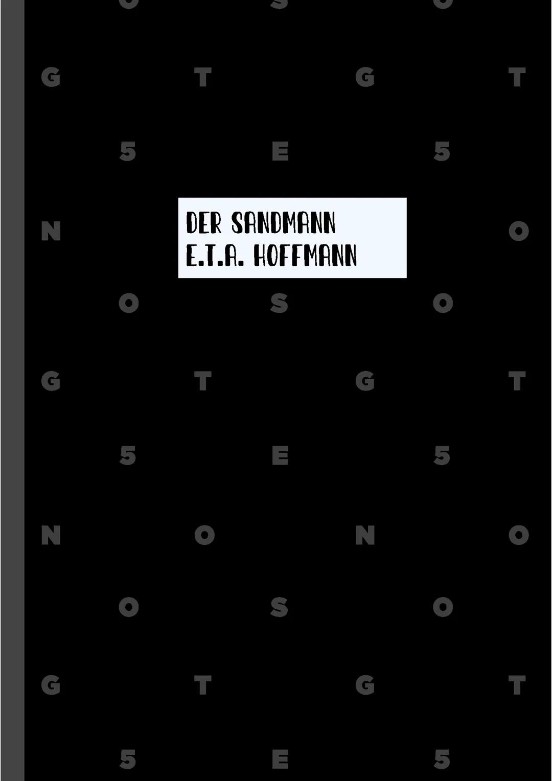 Lernzettel 15P Klausur - Der Sandmann E.T.A Hoffmann