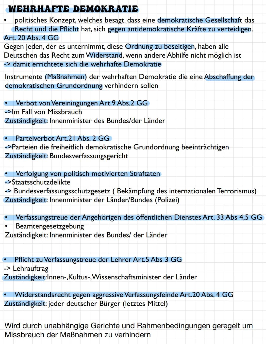 DIE GRUNDLAGEN DES POLITISCHEN SYSTEMS
DAS GRUNDGESETZ
•
•
•
•
am 23.Mai 1949 verabschiedet
besteht aus Grundrechten und Festlegungen über S