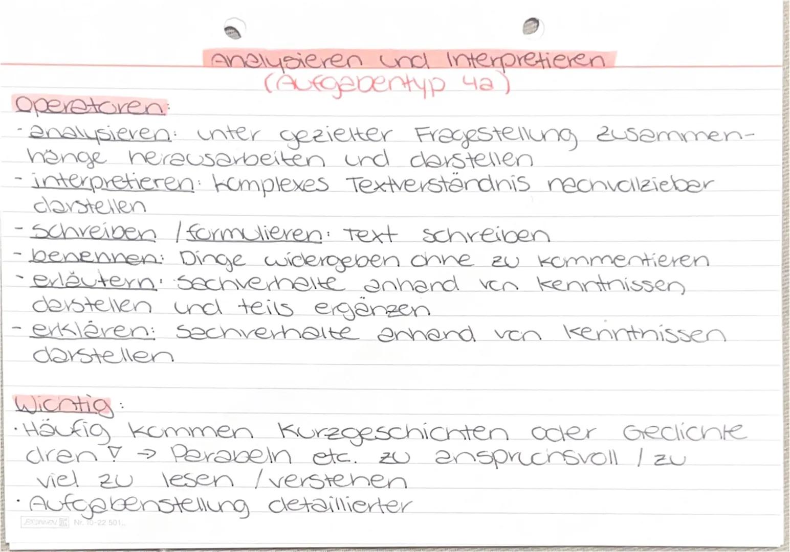 Operatoren:
Analysieren und Interpretieren.
(Aufgabentyр ча)
-analysieren: unter gezielter Fragestellung zusammen-
hänge herausarbeiten und