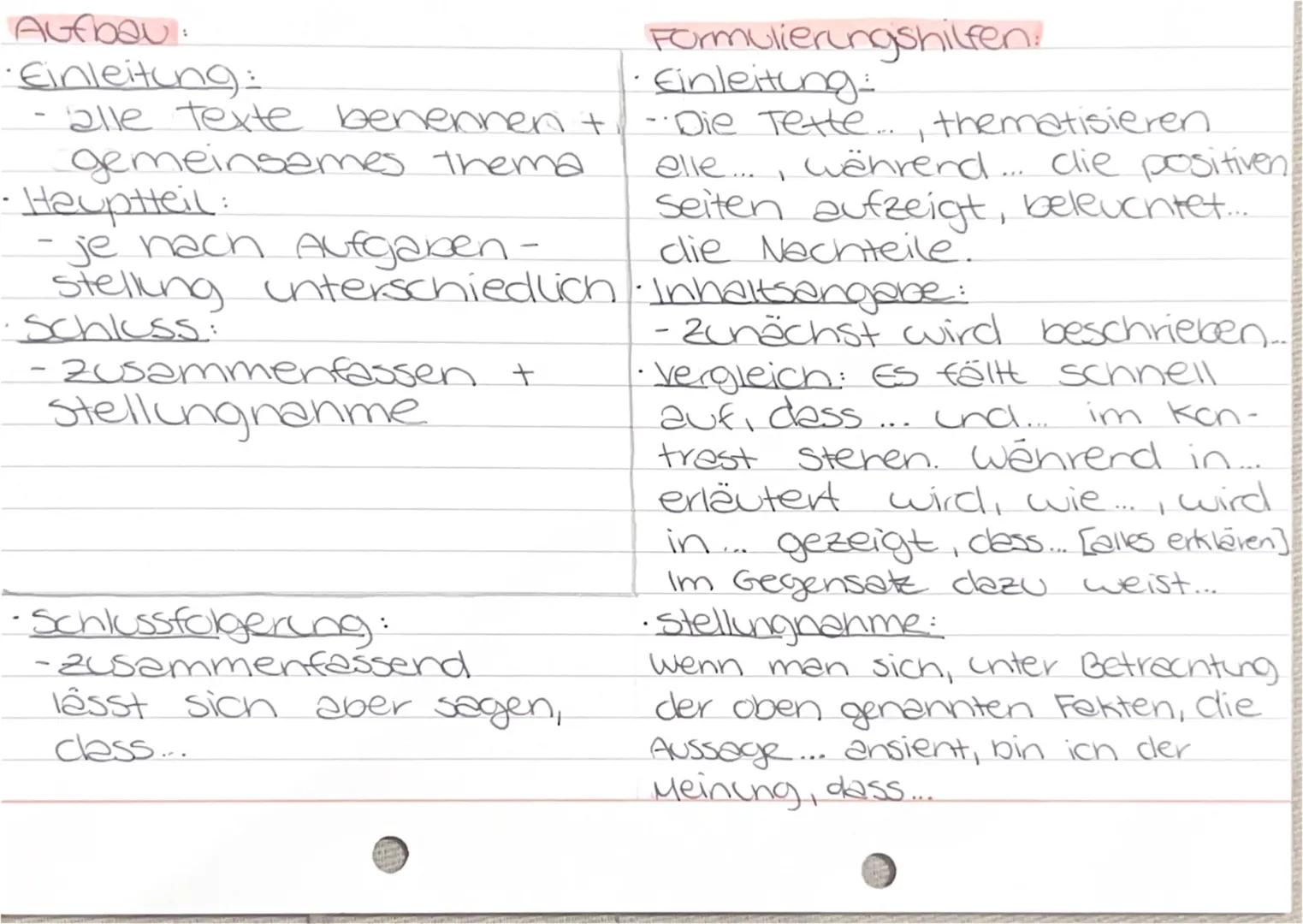 Untersuchen und vergleichen
(Aufgabentyp 40)
Operatoren:
-
- benennen. Informationen zusammentregen.
- zusammenfassen = Inhalte strukturiert