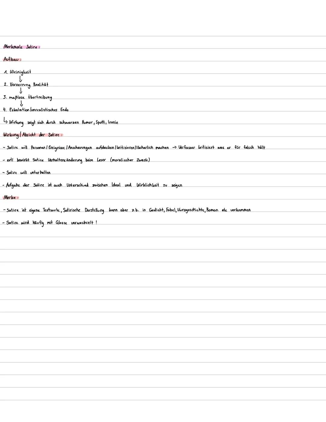 TGA
Textsorten Merkmale
Merkmale Kurzgeschichte:
-direkter/offener Einstieg.
-lurzelknappe Erzählung
-Personen = Alltagsmenschen (meist Name