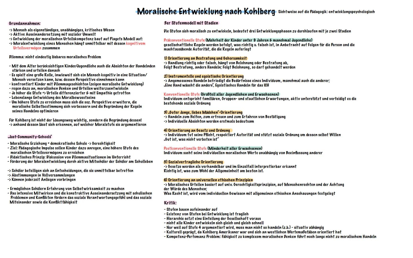 Pädagogik
ABITUR 2024 •
INHALTSÜBERSICHT
Freuds psychosexueller Erklärungsansatz
Eriksons psychosozialer Erklärungsansatz
• Kognitive Entwic
