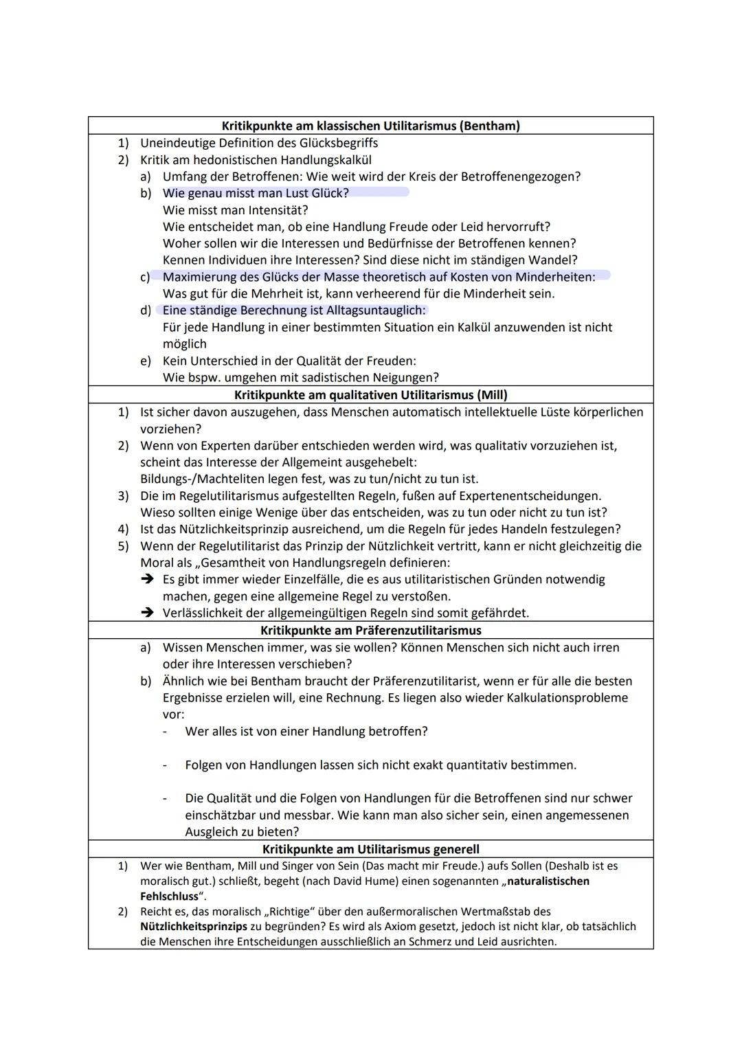 # Der quantitative Utilitarismus Jeremy Benthams (1748-1832)
- Lust bzw. das Freisein von Unlust sind die einzig wünschenswerten Zwecke des