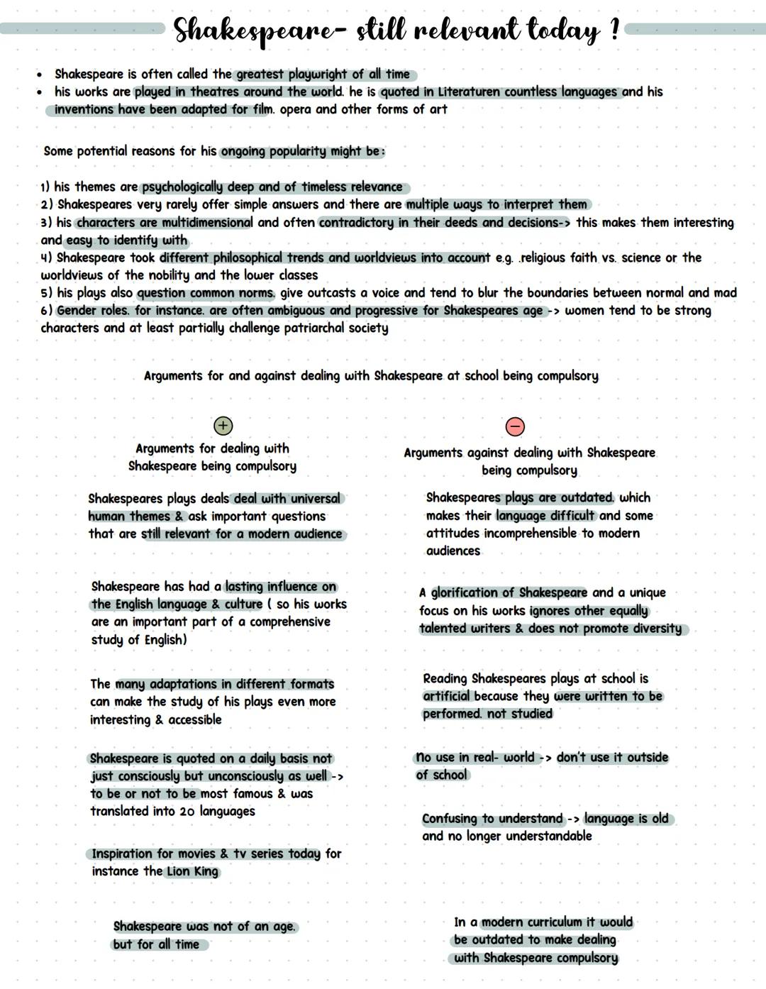 "Shakespeare" # Timeline
1558 Elizabeth I becomes queen at the age of 25
1564 William Shakespeare is born in Stratford-upon- Avon
1582 Sh