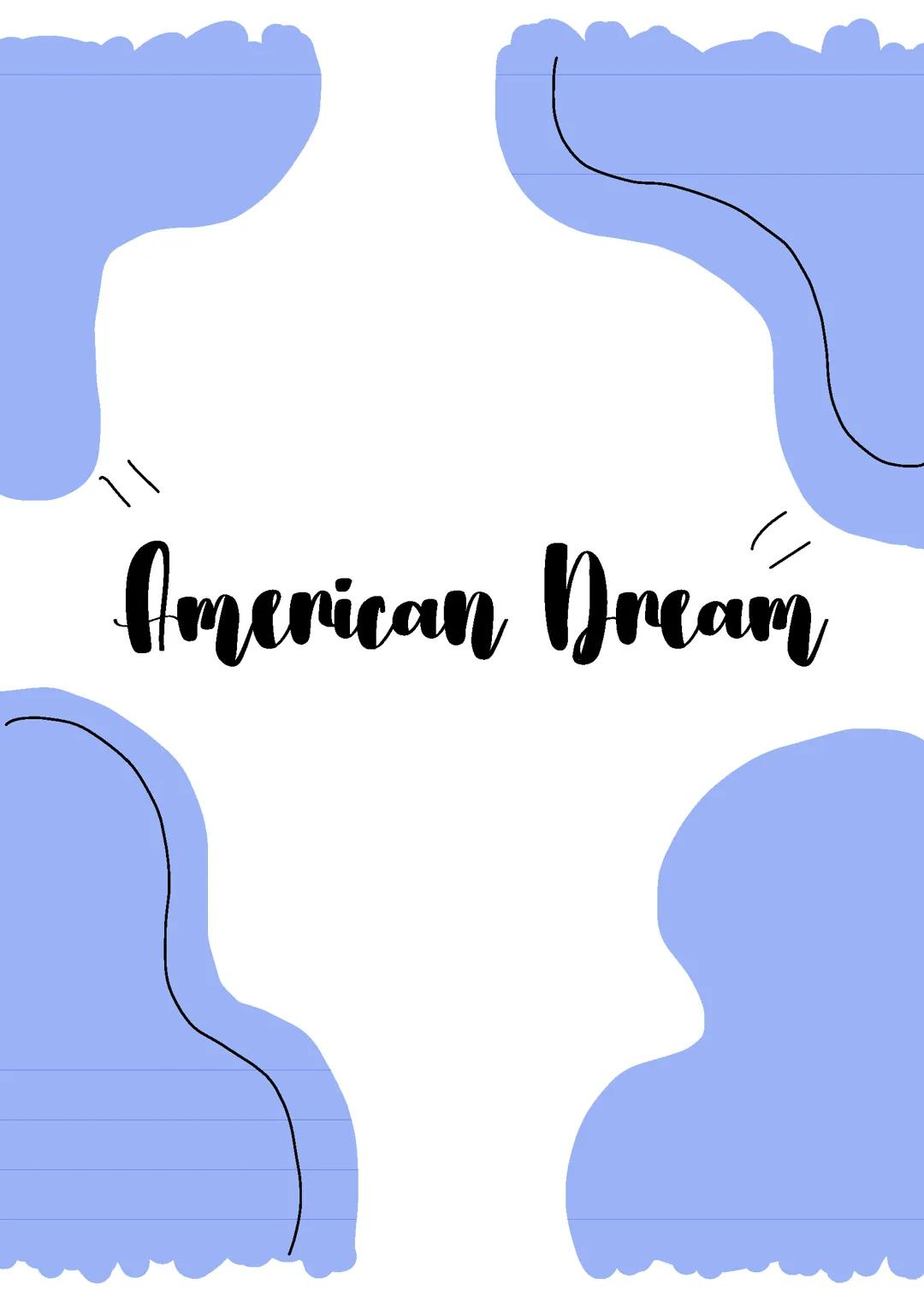 Englisch Abitur Lernzettel American Dream