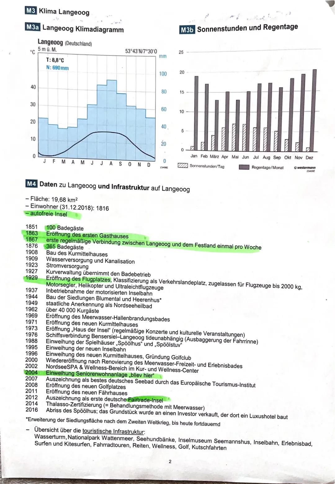 Die Nordseeinsel Langeoog -
Tourismus im Spannungsfeld von Ökonomie und Ökologie
Aufgabe 1
Lokalisieren Sie die Insel Langeoog und kennzeich
