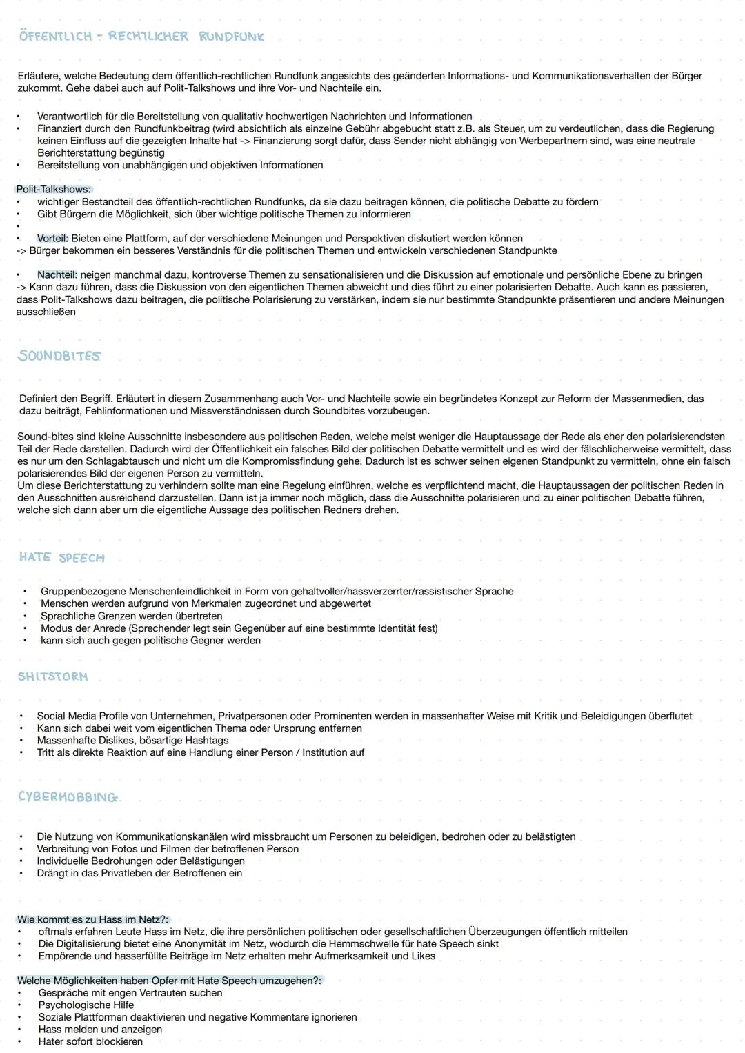 Soziale Medien
KOMMUNIKATION IN POLITISCH-GESELLSCHAFTLICHEN.
ZUSAMMENHANGEN
VERANDERUNGEN POLITISCHER PROZESSE
.
.
Erklärt, inwiefern polit