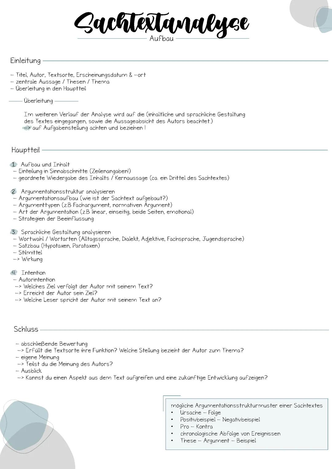 Sachtextanalyse / Sachtext