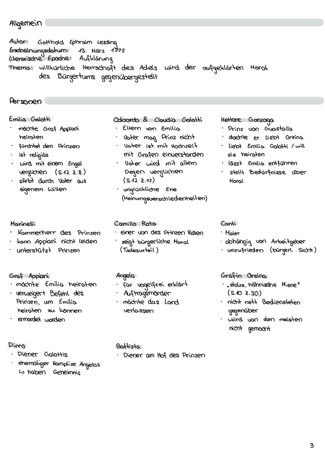 Portfolio
zu Gotthold Ephraim Lessings Drama
„Emilia Galotti"
GOTTHOLD EPHRAIM LESSING
EMILIA GALOTTI
HAMBURGER LESEHEFTE VERLAG
149.