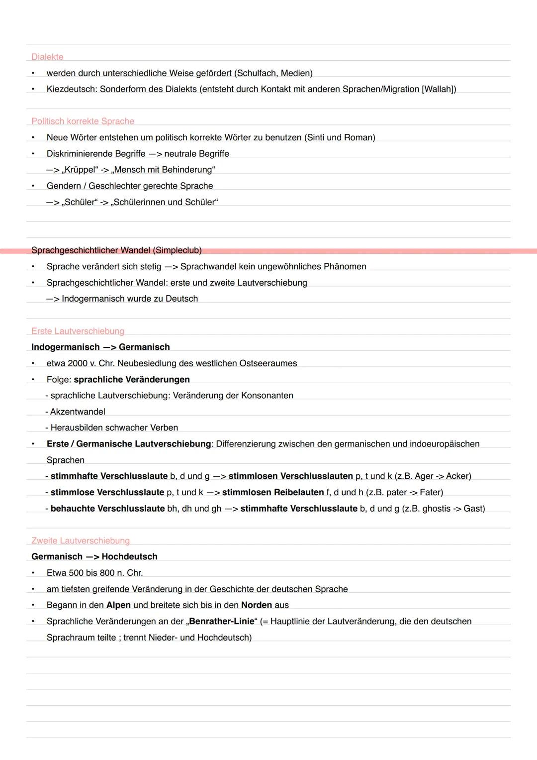 Deutsch
LINDAS LERNZETTEL Inhaltsvorgaben - Deutsch GK - Abitur NRW 2024
Inhalsfeld Sprache
Spracherwerbsmodelle
.
Sprachgeschichtlicher Wan