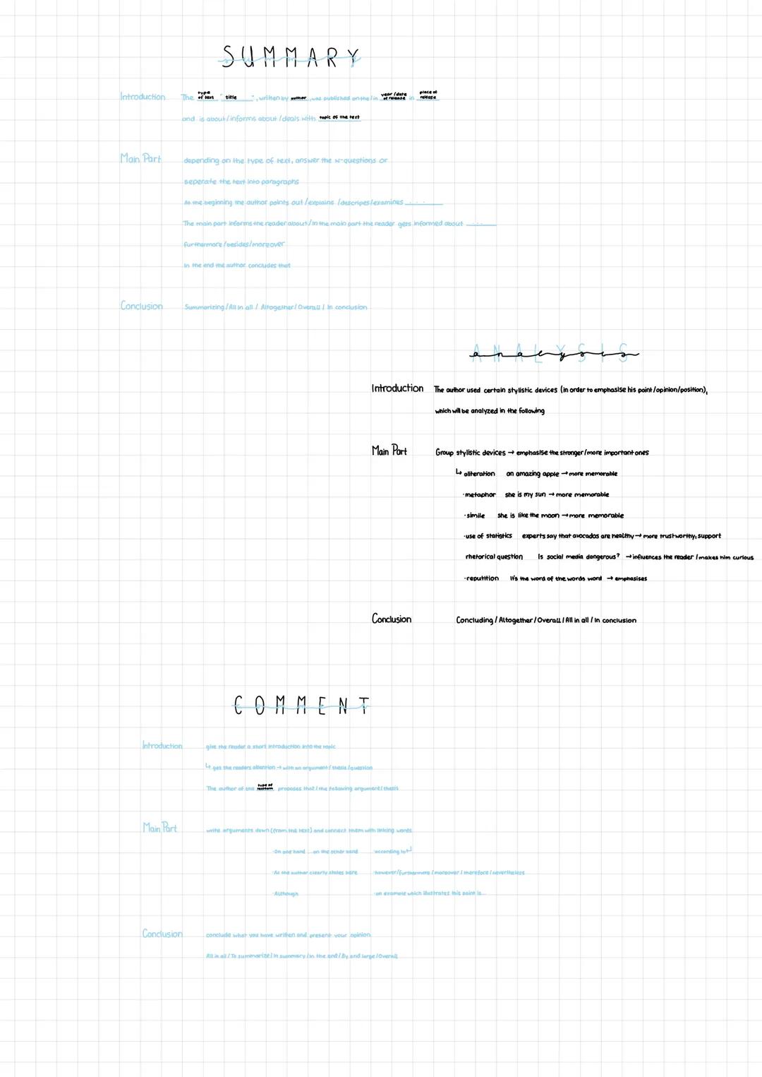 Introduction
Main Part
The of tart
SUMMARY
•written by auther was published on the l
year (date
place of
release
and is about/informs about